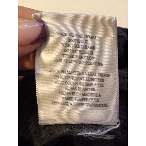 Joie Black Corduroy Utility Cargo Pants 100% Cotton Size 6 - Picture 6 of 15